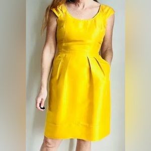 Banana Republic Dress Sheath Silk | Golden Yellow Size 16T